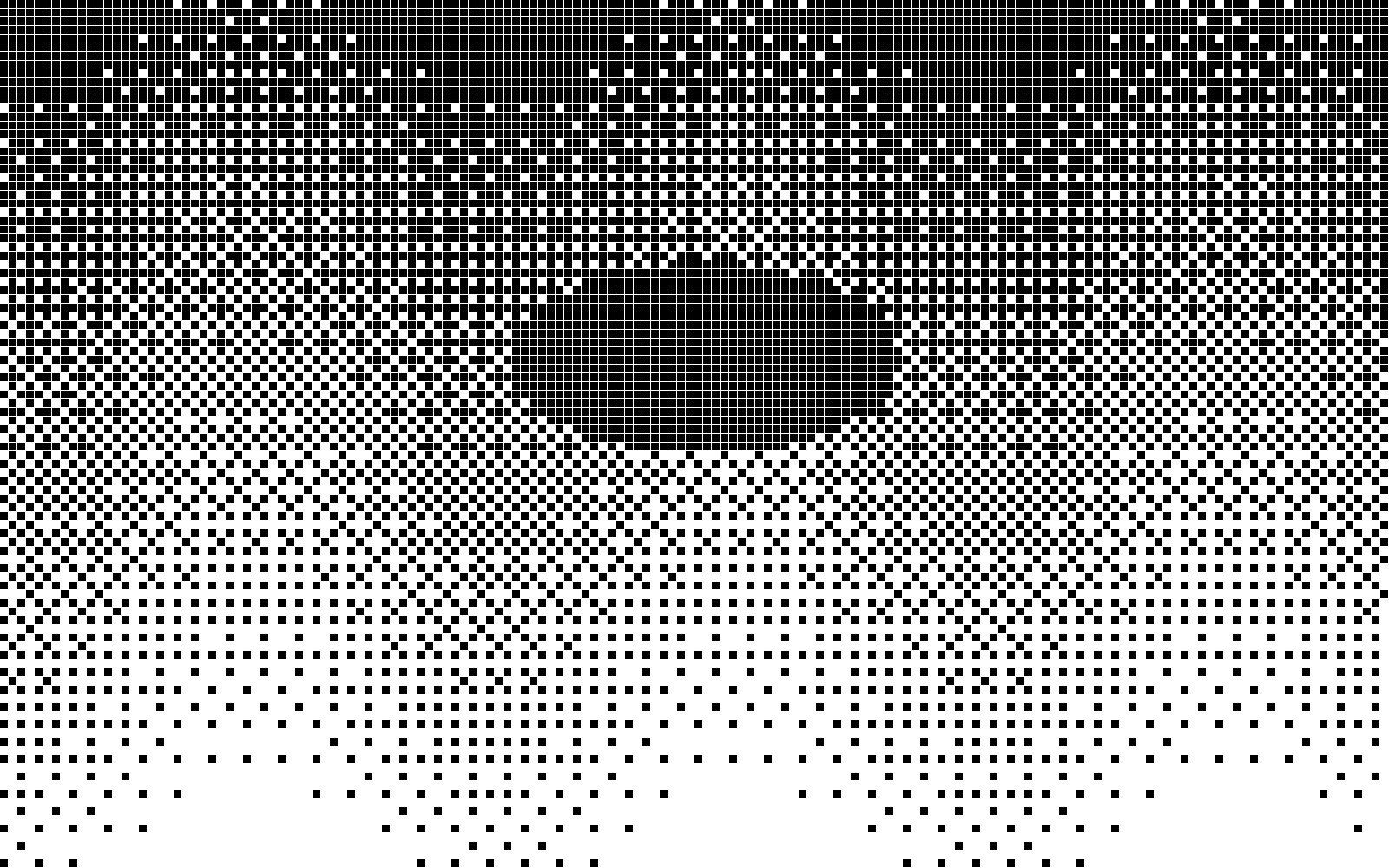 Dithered horizon with a low sun