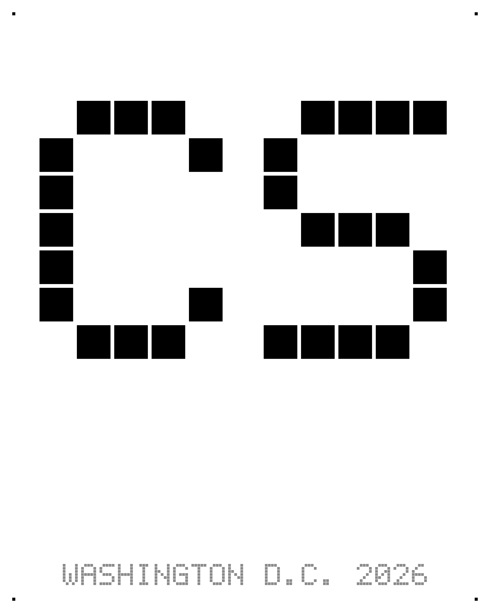 Pixel monogram “CS”