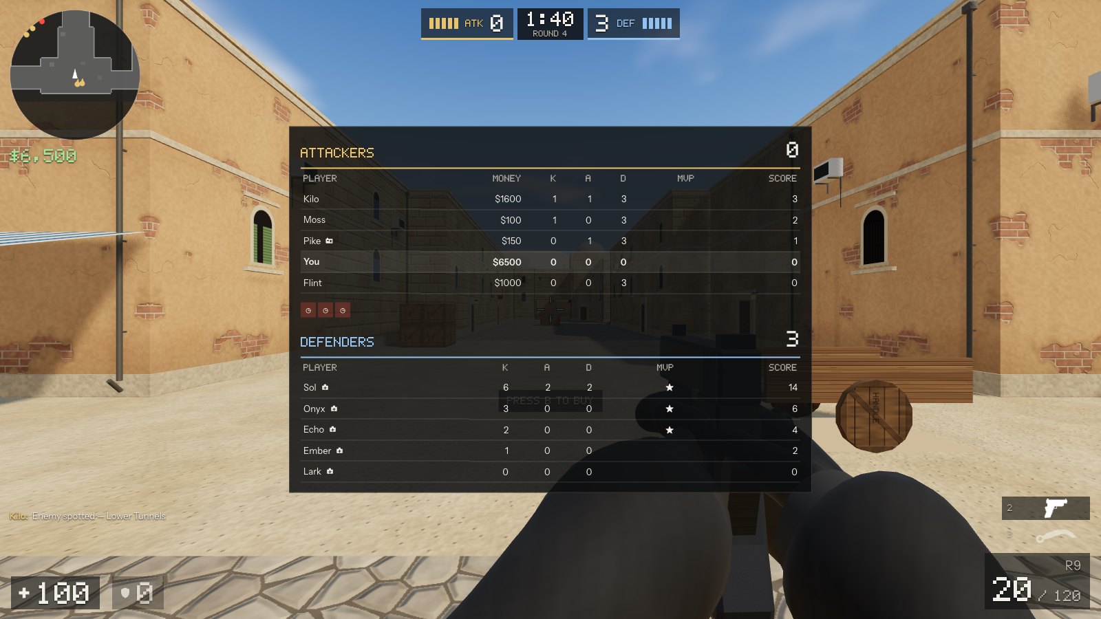 The scoreboard, mid-match.